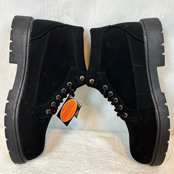 Lugz Mens Mantel Mid Man Made Mid-Calf Black Suede work Boots / Size 11 - Picture 12 of 15